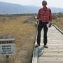 Die Taschenwüste im Okanagan Valley. Das Schild 'Achtung unebene Bretter' erschien uns nach dem West Coast Trail recht lustig. Dieser Boardwalk war nämlich absolut eben.