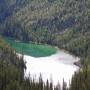 Der Vista Lake auf dem Weg zum Anica Lake. Sein Wasser ist unglaublich Smaragdgrün.